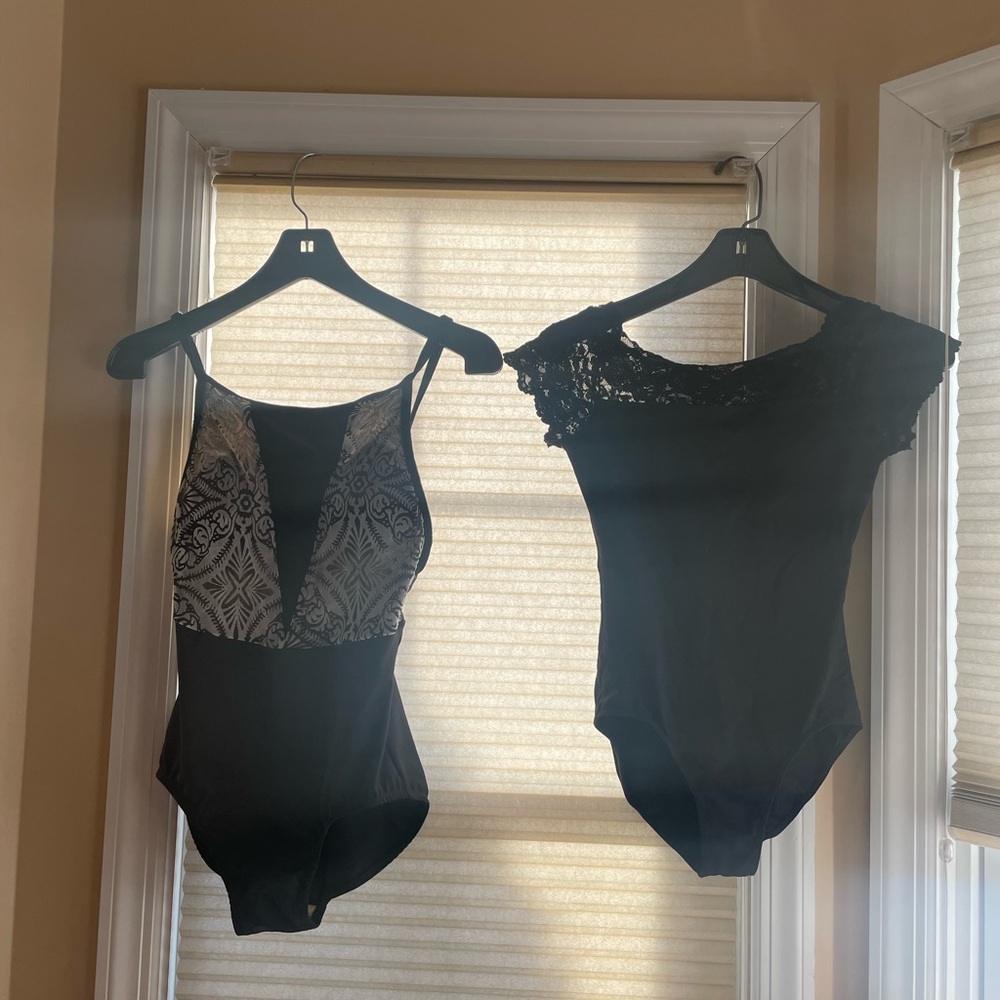 Dance Elegant Black Lace leotards